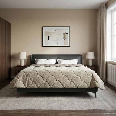 VIDAXL Piumone Completo Annuale Trapuntato Grigio Chiaro 220 X VIDAXL Piumone Completo Annuale Trapuntato Grigio Chiaro 220 X