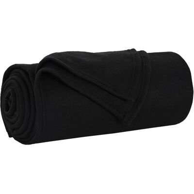 VIDAXL Coperta Nero 200 X 150 Cm Panno VIDAXL Coperta Nero 200 X 150 Cm Panno