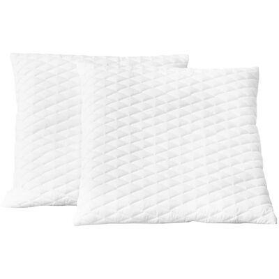 vidaXL Set di 2 Cuscini 80×80×14 cm Schiuma Memory Bianca - Cuscino vidaXL Set di 2 Cuscini 80×80×14 cm Schiuma Memory Bianca - Cuscino