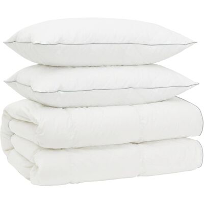 VIDAXL Set Di Piumoni In Piume D’oca Al 90% Fulda 3 Pz 200 X 220 Cm VIDAXL Set Di Piumoni In Piume D’oca Al 90% Fulda 3 Pz 200 X 220 Cm