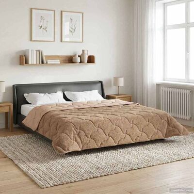VIDAXL Piumone Completo Annuale Trapuntato Talpa 220 X 240 Cm VIDAXL Piumone Completo Annuale Trapuntato Talpa 220 X 240 Cm