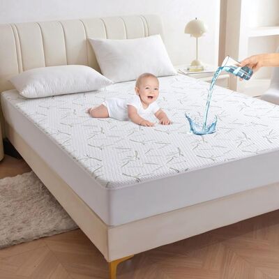 BLACKCUP Coprimaterasso Impermeabile 200x220x30 Cm - Coprimaterasso 3d Traspirante E Ipoallergenico - Protezione Per Neonati E Adulti - Lavabile In Lavatrice BLACKCUP Coprimaterasso Impermeabile 200x220x30 Cm - Coprimaterasso 3d Traspirante E Ipoallergenico - Protezione Per Neonati E Adulti - Lavabile In Lavatrice