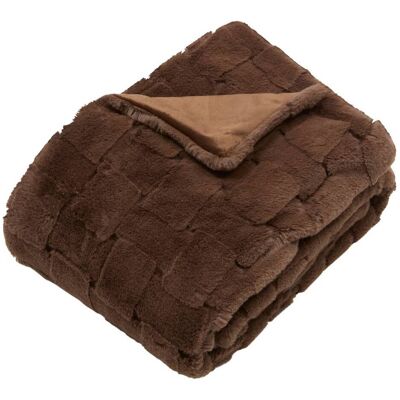 ATMOSPHERA Coperta Nalia 120x160 Cm Marrone - Créateur D'Intérieur ATMOSPHERA Coperta Nalia 120x160 Cm Marrone - Créateur D'Intérieur