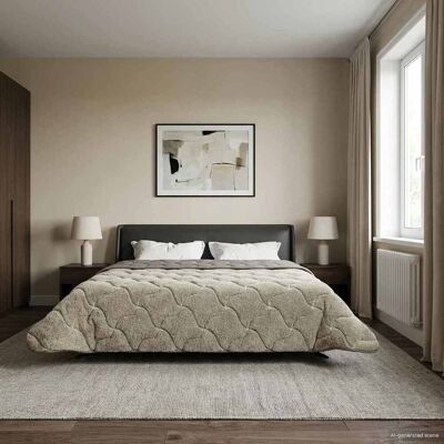 VIDAXL Duvet Estivo Trapuntato Grigio Chiaro 220 X 240 Cm VIDAXL Duvet Estivo Trapuntato Grigio Chiaro 220 X 240 Cm