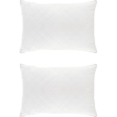 VIDAXL Cuscino Fulda 2 Pz 50 X 75 Cm 100% Piuma D’oca E Piumino Bianco VIDAXL Cuscino Fulda 2 Pz 50 X 75 Cm 100% Piuma D’oca E Piumino Bianco