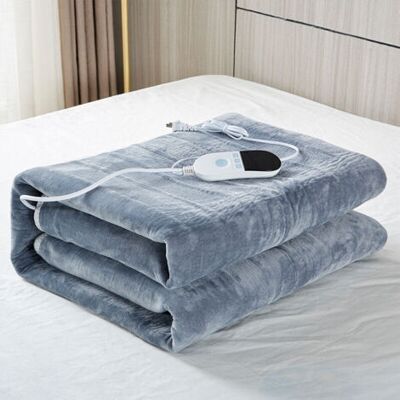 OEM Coperta Elettrica Riscaldata 175x150 Cm, 9 Livelli Di Temperatura, Lavabile In Lavatrice, In Flanella, Grigia OEM Coperta Elettrica Riscaldata 175x150 Cm, 9 Livelli Di Temperatura, Lavabile In Lavatrice, In Flanella, Grigia