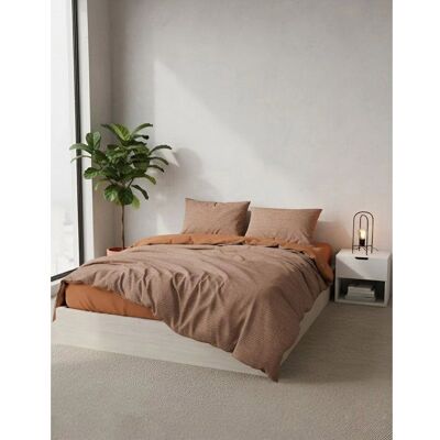 OEM Set Di Biancheria Da Letto - 1 Copripiumino 140 X 200 Cm + 1 Federe 60 X 60 Cm - 100% Cotone Rinforzato - Caramello OEM Set Di Biancheria Da Letto - 1 Copripiumino 140 X 200 Cm + 1 Federe 60 X 60 Cm - 100% Cotone Rinforzato - Caramello