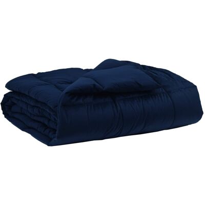 VIDAXL Piumone Completo Annuale Blu Scuro 140 X 220 Cm Microfibra VIDAXL Piumone Completo Annuale Blu Scuro 140 X 220 Cm Microfibra