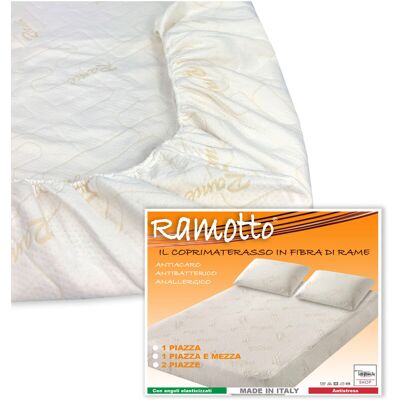TEX FAMILY Coprimaterasso Ramotto © In Fibra Di Rame 1 Piazza E Mezza TEX FAMILY Coprimaterasso Ramotto © In Fibra Di Rame 1 Piazza E Mezza