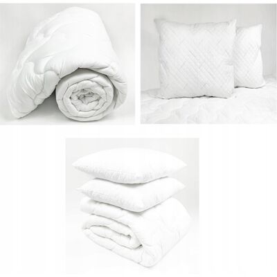 OEM Set Copripiumino Singolo Easy Sleep Per Tutte Le Stagioni, 155x200 Cm + 2 Cuscini 70x80 Cm. OEM Set Copripiumino Singolo Easy Sleep Per Tutte Le Stagioni, 155x200 Cm + 2 Cuscini 70x80 Cm.