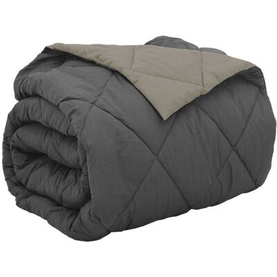 VIDAXL Piumone Completo Annuale Grigio Chiaro E Antracite 240 X 260 Cm VIDAXL Piumone Completo Annuale Grigio Chiaro E Antracite 240 X 260 Cm