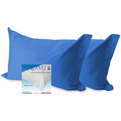 TEX FAMILY - federa per guanciale bluette - 52x82 - 2-piece - Pillowcase pair TEX FAMILY - federa per guanciale bluette - 52x82 - 2-piece - Pillowcase pair