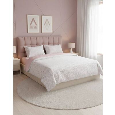 OEM Set Di Biancheria Da Letto King Size - 1 Copripiumino 240 X 220 Cm + 2 Federe 60 X 60 Cm - 100% Cotone Rinforzato - Rosa OEM Set Di Biancheria Da Letto King Size - 1 Copripiumino 240 X 220 Cm + 2 Federe 60 X 60 Cm - 100% Cotone Rinforzato - Rosa