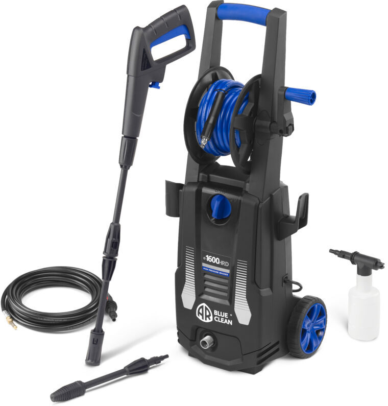 AR BLUE CLEAN - Idropulitrice e-1600HRD, ad Alta Pressione, ad Acqua Fredda, per Auto ed Esterni Casa, con Sonda Sturatubi, di Annovi Reverberi (1600