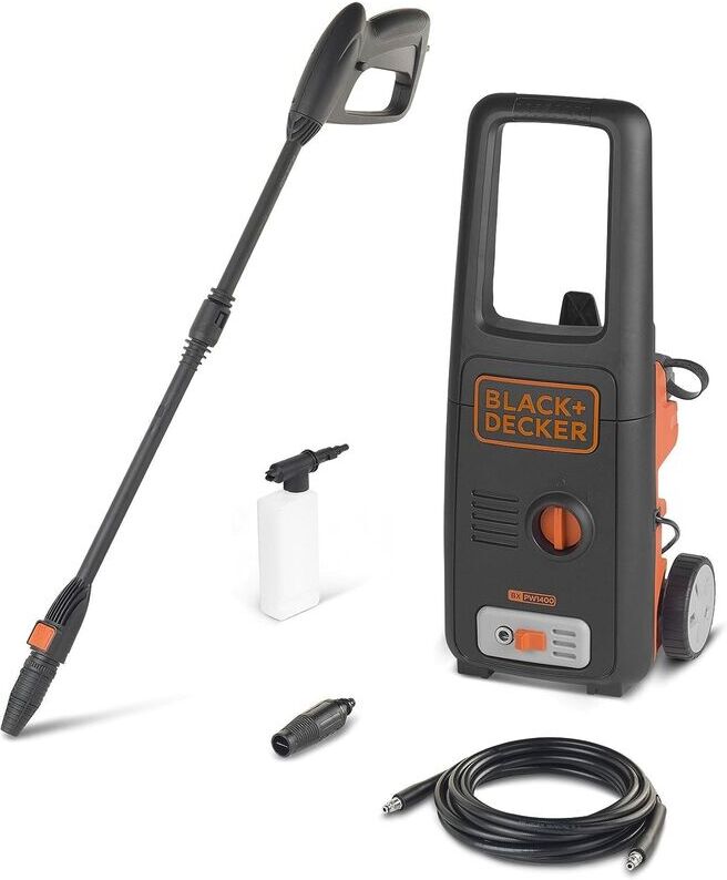 Black & Decker idropulitrice BXPW1400E 1400W portata 390l/h 110 bar per casa giardino auto