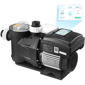 VEVOR Pompa Per Piscina Velocita Variabile Da 2200 W Pompa Di Filtrazione Per Piscina 43000 L/h Per Piscina Fuori Terra Interrate Autoadescante Con Cestello Filtrante Timer Prevalenza Max 18 M VEVOR Pompa Per Piscina Velocita Variabile Da 2200 W Pompa Di Filtrazione Per Piscina 43000 L/h Per Piscina Fuori Terra Interrate Autoadescante Con Cestello Filtrante Timer Prevalenza Max 18 M