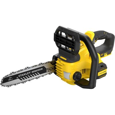 Stanley Fatmax Motosega A Batteria Litio Lunghezza Barra E Capacità Di Taglio 30 Cm, Doppia Impugnatura 18 V 2.0 Ah, Sfmccs630m1-qw - Stanley Fatmax Motosega A Batteria Litio Lunghezza Barra E Capacità Di Taglio 30 Cm, Doppia Impugnatura 18 V 2.0 Ah, Sfmccs630m1-qw -