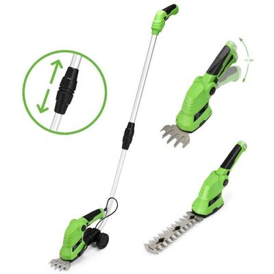 BAKAJI - Forbici Cesoie Sfoltirami Elettrico A Batteria Con Manico Tagliaerba Tagliasiepi BAKAJI - Forbici Cesoie Sfoltirami Elettrico A Batteria Con Manico Tagliaerba Tagliasiepi