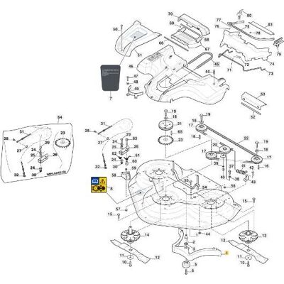 Stiga - 1134-5966-01 - Nero - 110 - Mulching Deflector Stiga - 1134-5966-01 - Nero - 110 - Mulching Deflector