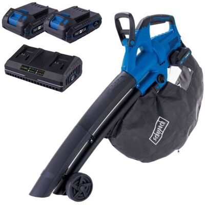 Scheppach Aspiratore Soffiatore Bc-blv720-x 2 Batterie 20v 45 L Scheppach Aspiratore Soffiatore Bc-blv720-x 2 Batterie 20v 45 L
