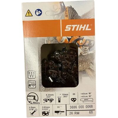 Catena motosega Stihl 325" - 68 link, 45cm lama, 1,6mm spessore Catena motosega Stihl 325" - 68 link, 45cm lama, 1,6mm spessore