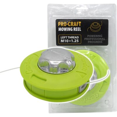 Procraft Testina Per Filo Mr-6 Garden Green Con Base In Alluminio 2,4 Mm X 2,5 M M10 X 1,25 Procraft Testina Per Filo Mr-6 Garden Green Con Base In Alluminio 2,4 Mm X 2,5 M M10 X 1,25
