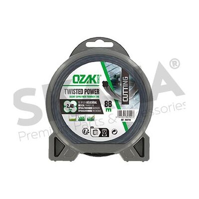 OZAKI - Twisted Power 2.4mm - Nero - 88m - Trimmer Line OZAKI - Twisted Power 2.4mm - Nero - 88m - Trimmer Line