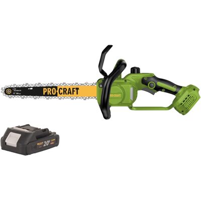 Procraft Motosega A Batteria Pka33-bb 20 V 304 Mm Brushless + 1x Batteria 2,0 Ah - Senza Caricabatteria Procraft Motosega A Batteria Pka33-bb 20 V 304 Mm Brushless + 1x Batteria 2,0 Ah - Senza Caricabatteria
