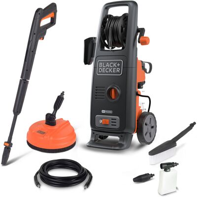 Black & Decker Idropulitrice Bxpw2400p Ad Alta Pressione, Per Auto Ed Esterni Casa, Con Lavapavimenti E Spazzola Fissa (2400 W, 170 Bar, 500 L/h) Modello 2026 Black & Decker Idropulitrice Bxpw2400p Ad Alta Pressione, Per Auto Ed Esterni Casa, Con Lavapavimenti E Spazzola Fissa (2400 W, 170 Bar, 500 L/h) Modello 2026