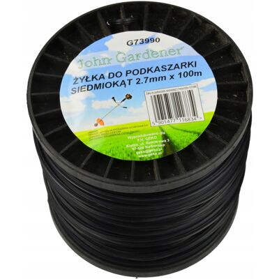 IMPORT Filo Per Decespugliatore Eptagonale 2,7 Mm X 100 M (24) IMPORT Filo Per Decespugliatore Eptagonale 2,7 Mm X 100 M (24)
