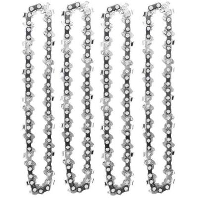 SCORPIO Set Di 4 Catene Per Motosega (10 Cm) – 28 Maglie Motrici – Compatibili Con Mini Motoseghe – Prestazioni Ottimali Per Legno Duro SCORPIO Set Di 4 Catene Per Motosega (10 Cm) – 28 Maglie Motrici – Compatibili Con Mini Motoseghe – Prestazioni Ottimali Per Legno Duro