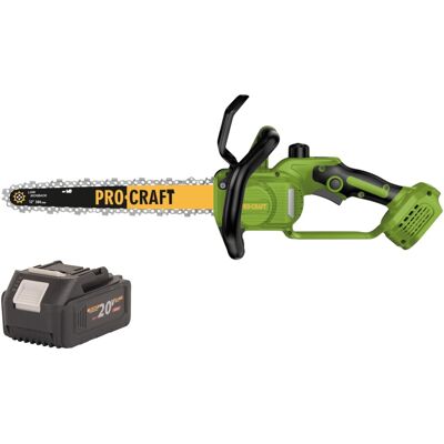 Procraft Motosega A Batteria Pka33-bb 20 V 304 Mm Brushless + 1x Batteria 4,0 Ah - Senza Caricabatteria Procraft Motosega A Batteria Pka33-bb 20 V 304 Mm Brushless + 1x Batteria 4,0 Ah - Senza Caricabatteria