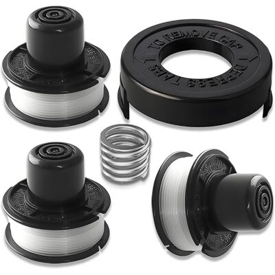 OEM Bobina Di Filo Di Ricambio Compatibile Con Black & Decker Gl250/gl310/gl360 - Bobina Di Filo Per Decespugliatori (kit Di 3 Bobine + 1 Tappo + 1 Molla) OEM Bobina Di Filo Di Ricambio Compatibile Con Black & Decker Gl250/gl310/gl360 - Bobina Di Filo Per Decespugliatori (kit Di 3 Bobine + 1 Tappo + 1 Molla)
