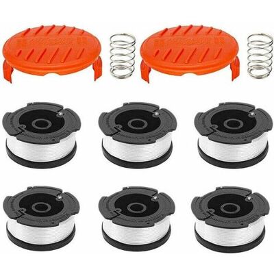 OEM Set Di 6 Bobine Di Filo Con 2 Coperture Per Sostituire I Decespugliatori Black & Decker, Bobina Di Ricambio, Cappuccio Per Decespugliatore Autoalimentante, Catena, Set Di 1006 Bobine OEM Set Di 6 Bobine Di Filo Con 2 Coperture Per Sostituire I Decespugliatori Black & Decker, Bobina Di Ricambio, Cappuccio Per Decespugliatore Autoalimentante, Catena, Set Di 1006 Bobine