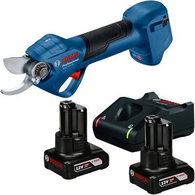 Bosch Ggp 12v-25 Forbice Da Giardino A Batteria 12 V 25 Mm Brushless + 2x Batteria 6,0 Ah + Caricabatterie Bosch Ggp 12v-25 Forbice Da Giardino A Batteria 12 V 25 Mm Brushless + 2x Batteria 6,0 Ah + Caricabatterie