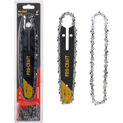 Procraft Set S6 Con 2 Catene 37 Tg + Barra Di Guida Da 15 Cm Per Pka32li Procraft Set S6 Con 2 Catene 37 Tg + Barra Di Guida Da 15 Cm Per Pka32li
