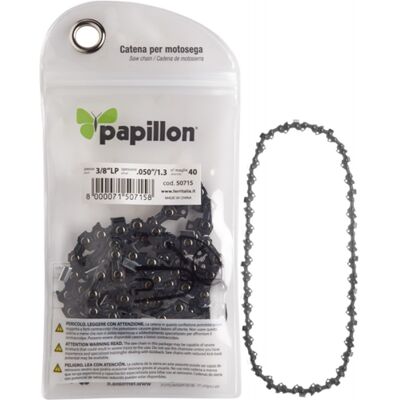PAPILLON - Catena Di Ricambio Per Motosega Passo:3/8 -- 45 Maglie Sp:0,050-1,3mm PAPILLON - Catena Di Ricambio Per Motosega Passo:3/8 -- 45 Maglie Sp:0,050-1,3mm