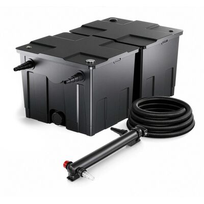 SUNSUN Set Per Laghetti Filtro A 2 Camere 60000l Chiarificatore Uvc Serie 3 Da 36w Tubo 5m SUNSUN Set Per Laghetti Filtro A 2 Camere 60000l Chiarificatore Uvc Serie 3 Da 36w Tubo 5m