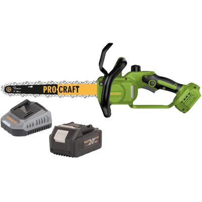 Procraft Motosega A Batteria Pka33-bb 20 V 304 Mm Brushless + 1x Batteria 4,0 Ah + Caricabatteria Procraft Motosega A Batteria Pka33-bb 20 V 304 Mm Brushless + 1x Batteria 4,0 Ah + Caricabatteria