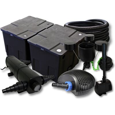 SUNSUN Set Per Laghetti Filtro 60000l Chiarificatore 18w Pompa 40w Tubo 25m Skimmer Pompa Fontana SUNSUN Set Per Laghetti Filtro 60000l Chiarificatore 18w Pompa 40w Tubo 25m Skimmer Pompa Fontana