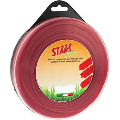 STARS Filo Per Decespugliatore Tondo Corallo 3mm 60mt STARS Filo Per Decespugliatore Tondo Corallo 3mm 60mt