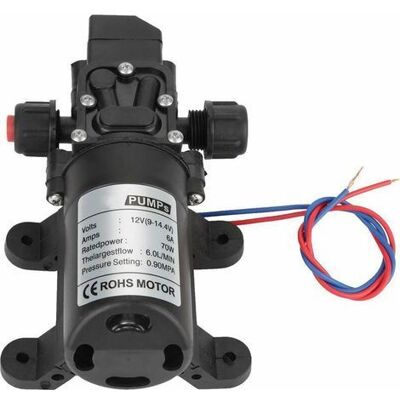 ABYSSE Pompa Dell'acqua Autoadescante - Dc 12v 0.9mpa 6l/min 70w Pompa Dell'acqua Ad Alta Pressione A Membrana Autoadescante ABYSSE Pompa Dell'acqua Autoadescante - Dc 12v 0.9mpa 6l/min 70w Pompa Dell'acqua Ad Alta Pressione A Membrana Autoadescante