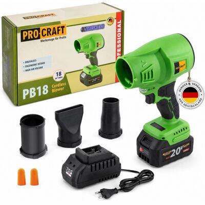 Procraft Soffiatore Per Foglie A Batteria Pb18 20 V + 1x Batteria 3,0 Ah + Caricabatteria Procraft Soffiatore Per Foglie A Batteria Pb18 20 V + 1x Batteria 3,0 Ah + Caricabatteria
