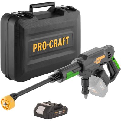 Procraft Idropulitrice A Batteria Cw20bb 20 V 30 Bar 180 L/h Brushless + 1 Batteria Da 2,0 Ah + Valigetta - Senza Caricabatterie Procraft Idropulitrice A Batteria Cw20bb 20 V 30 Bar 180 L/h Brushless + 1 Batteria Da 2,0 Ah + Valigetta - Senza Caricabatterie