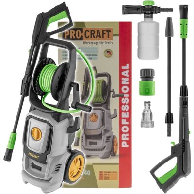 Procraft Idropulitrice Ad Acqua Fredda Cw1.8/140, 1800 Watt, 140 Bar, 7 L/min + Accessori - Temperatura Massima Dell’acqua: 40 °c Procraft Idropulitrice Ad Acqua Fredda Cw1.8/140, 1800 Watt, 140 Bar, 7 L/min + Accessori - Temperatura Massima Dell’acqua: 40 °c