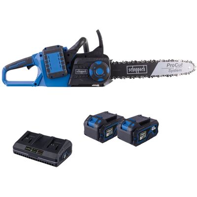 Scheppach Motosega Batteria 40v Barra 35cm 14" Set Xl2 Bc-cs355duo-x Scheppach Motosega Batteria 40v Barra 35cm 14" Set Xl2 Bc-cs355duo-x