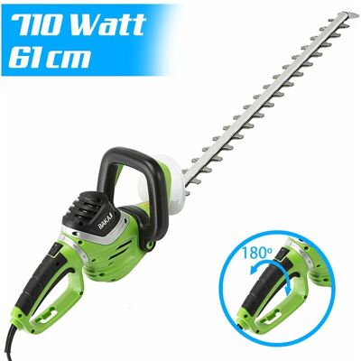 BAKAJI Tagliasiepi Elettrico 710 W Lama 69cm Sega Tagliabordi Decespugliatore Tosasiepi BAKAJI Tagliasiepi Elettrico 710 W Lama 69cm Sega Tagliabordi Decespugliatore Tosasiepi
