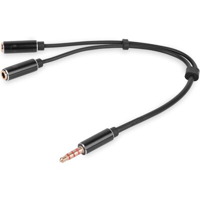OEM Adattatore Jack 3.5 4-pol - 2 Prese Jack 3.5 (1 Stereo, 1 Mono) Vitalco OEM Adattatore Jack 3.5 4-pol - 2 Prese Jack 3.5 (1 Stereo, 1 Mono) Vitalco