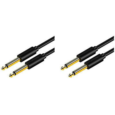 OEM Adatto Per Due Cavi Audio Maschio-maschio Da 6,5 Mm A 6,35 Mm, Cavi Audio Ausiliari Per Mixer Per Chitarra, Amplificatori Per Basso, Ecc., Connettore Da 6,35 Mm, 1,5 Metri. OEM Adatto Per Due Cavi Audio Maschio-maschio Da 6,5 Mm A 6,35 Mm, Cavi Audio Ausiliari Per Mixer Per Chitarra, Amplificatori Per Basso, Ecc., Connettore Da 6,35 Mm, 1,5 Metri.