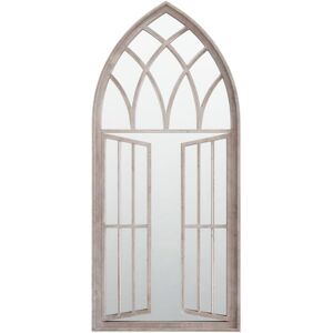 Specchio da giardino Sabbia 100x45cm vidaXL Ferro - Decorazione esterna Specchio da giardino Sabbia 100x45cm vidaXL Ferro - Decorazione esterna